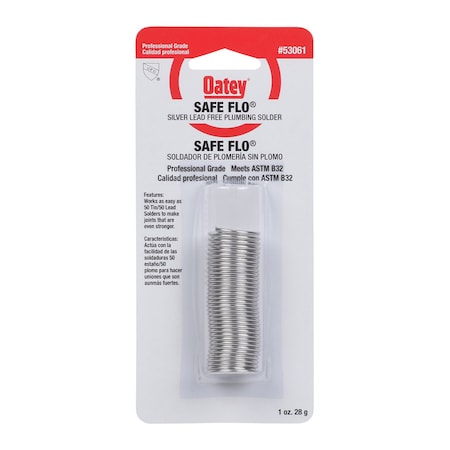 Oatey Safe-Flo Wire Solder 1Oz 53061